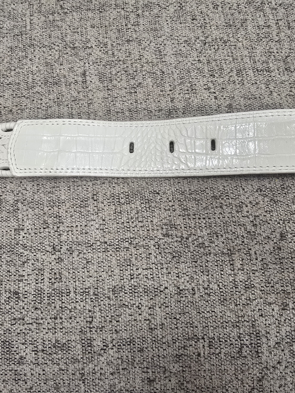 Brighton Western Women's White Belt with Silver Buckle Size 34 Woven Pattern - Picture 6 of 9